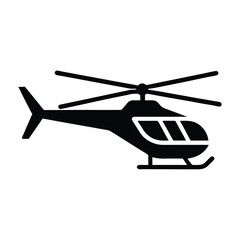 Helicopter Icon Vector Illustration ? Cartoon, Clipart, and Line Art Design  1.eps