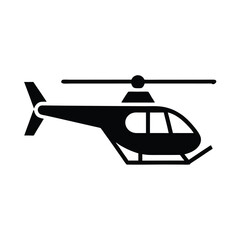 Helicopter Icon Vector Illustration ? Cartoon Clipart and Line Art Design 1.eps