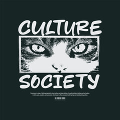 Urban society Casual Fashion Streetwear, Slogan Typography. for screen printing t-shirts, jackets
