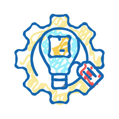 product development business process icon doodle illustration