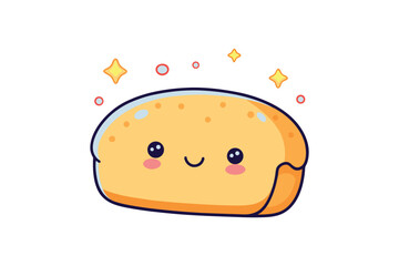  cute bread colorful Vector
