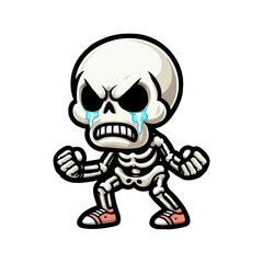 Crying Angry Skeleton
