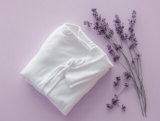 White Blouse Lavender