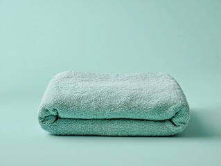 Folded Teal Towel