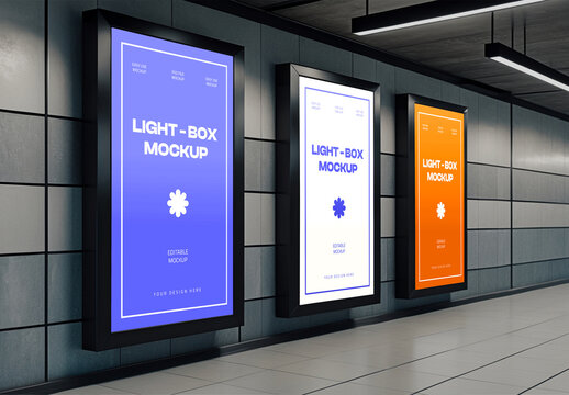 Advertising Light Box Mockup