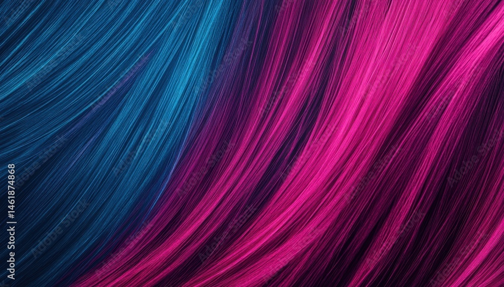 Poster vibrant abstract background with flowing pink and blue lights and a modern and futuristic glowing de