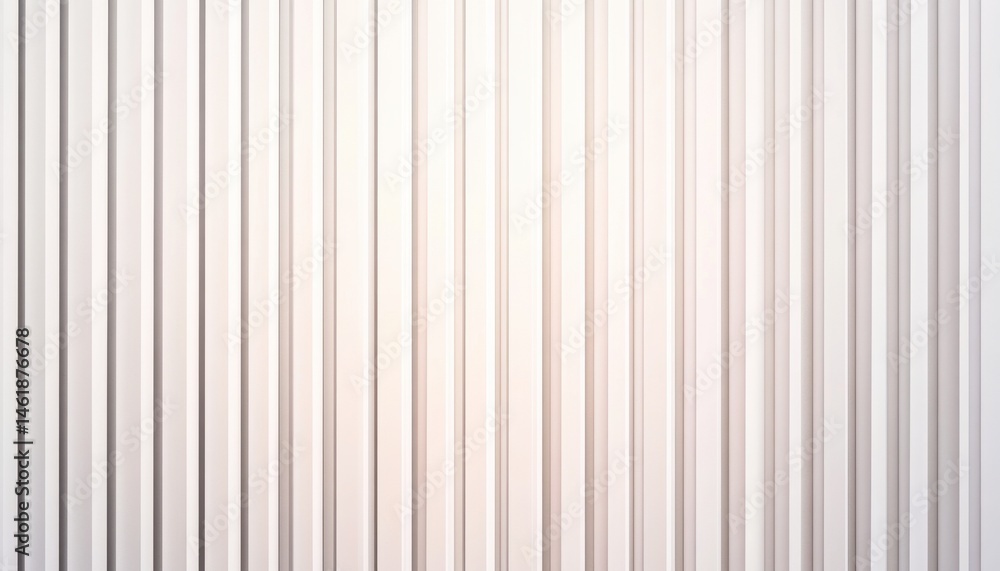 Aufkleber white corrugated wall texture abstract seamless background in neutral tones for modern architecture 
