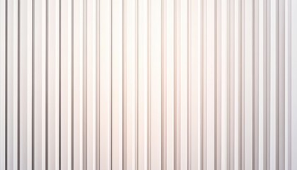 White Corrugated Wall Texture Abstract Seamless Background in Neutral Tones for Modern Architecture and Interior Design with Clean Vertical Stripes and Subtle Light Effects