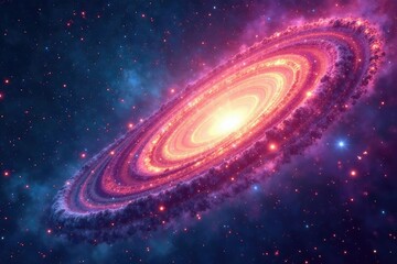 Abstract swirling nebula, cosmic seamless loop , pink, backdrop, purple