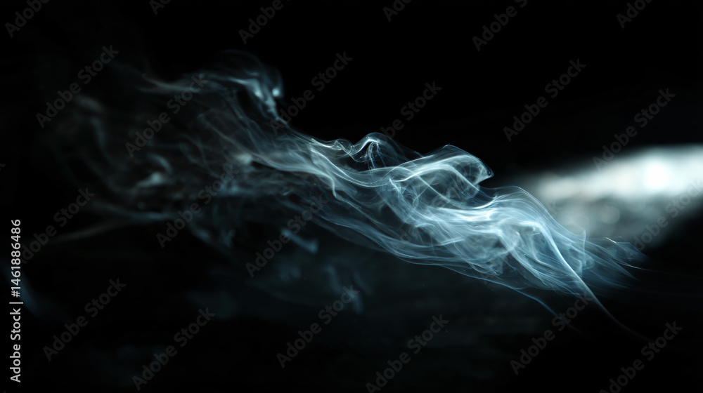 Poster heater twiddle against a black background, creating an atmospheric effect.
