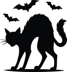 black cat silhouette