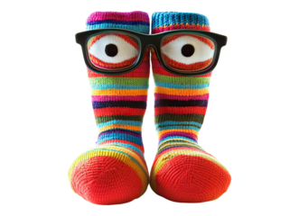 Sock puppets glasses