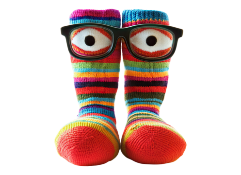 Sock puppets glasses