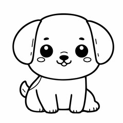 Dog Coloring Page - Printable Activity Sheet