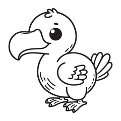 Cute Dedo Brid Coloring Page for kids
