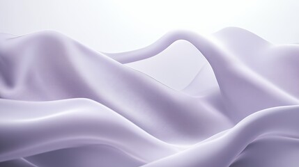Obraz premium Abstract Lavender Fabric Draped in Soft Waves
