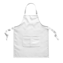 Crisp white apron on a black backdrop, ideal for kitchen or craft related designs