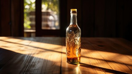 vintage bottle with cap