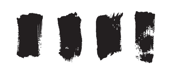 Black Brush Strokes Vector Textures