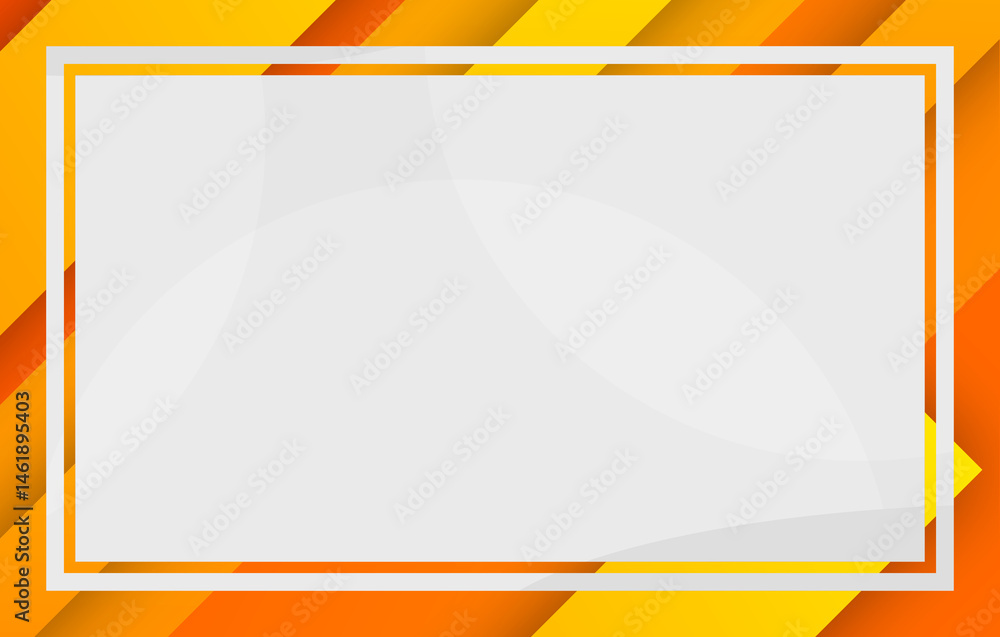 Poster vector abstract design with blue and orange glossy elements forms a modern web banner template