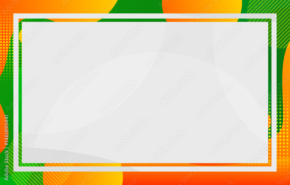 Poster vector illustration design set for web banner with colorful abstract wave elements and place for tex