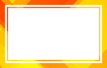 Geometric Frame with Warm Color: A simple rectangular frame with clean lines and an eye-catching gradient of warm colors, offering a visually appealing and versatile backdrop.