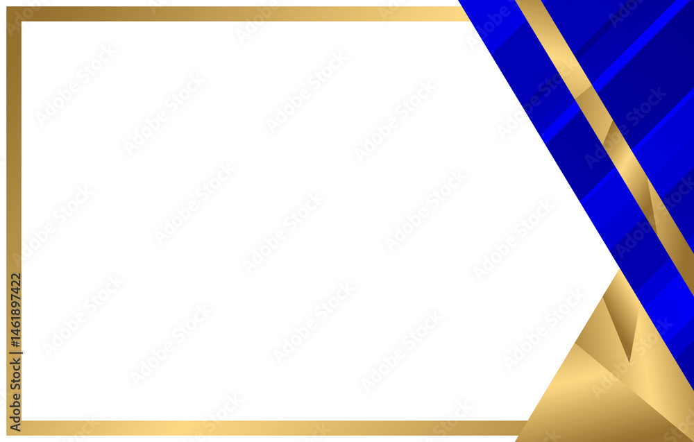 Poster elegant frame design: a captivating design featuring a gold frame and abstract, geometric shapes, se