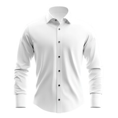 Elegant formal dress shirt mockup isolated on dark background for fashion design