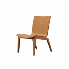 Cartoon style wooden chair