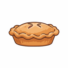 Baked pastry with filling
