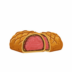 Layers of pastry with filling