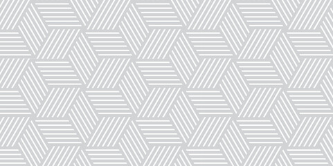 Abstract black minimal grid square line hexagons seamless hexagon polygonal pattern background vector. seamless bright white abstract honeycomb background.	
