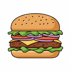 Simple sandwich illustration