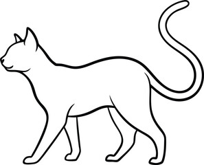 vector illustration of a cat