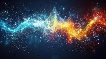 Sharp abstract artwork symbolizing mental strength glowing colorful swirls and dynamic light patterns vivid clear style