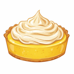 Creamy pie with golden crust