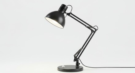 Compact student desk lamp with bright LED, 8K resolution, white background only