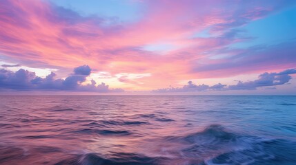 clouds pink and blue sky