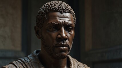 A statue of Cleon, every word from his lips flowing backward into the past