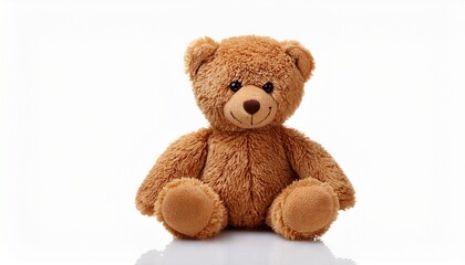 Obraz premium a cute teddy bear isolated on white background