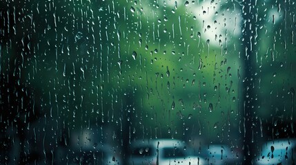 windowpane water vibration