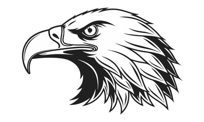 eagle head vector illustration