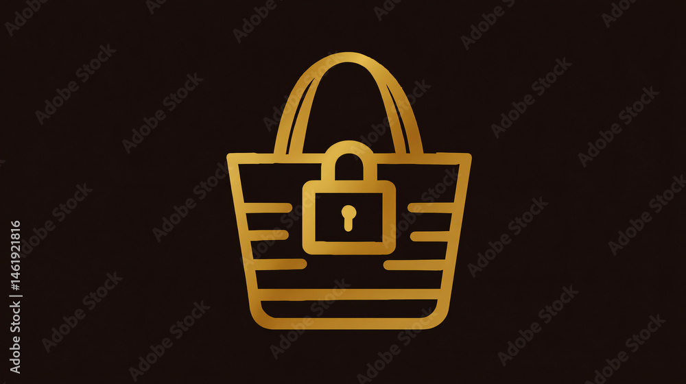 Poster secure shopping image representing prophylactic in online transactions