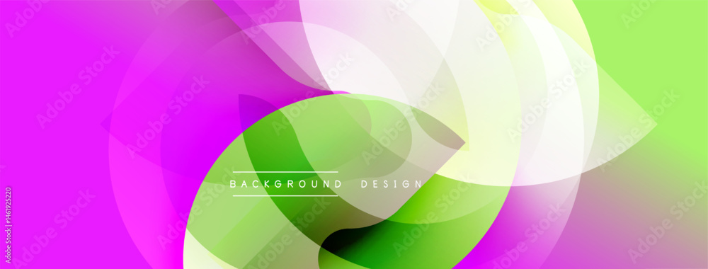 Poster abstract vibrant design. flowing shapes, pink, green hues create dynamic visual experience. modern b