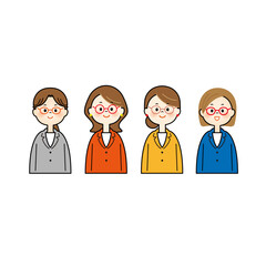 若いのビジネスパーソンの女性　上半身