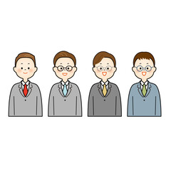 Fototapeta premium 若いのビジネスパーソンの男性 上半身