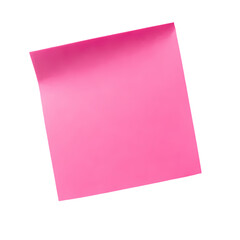 Pink Sticky Note HighResolution Image for Backgrounds and Designs isolated on transparent background