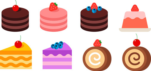 케이크 벡터 일러스트 디자인 그래픽 