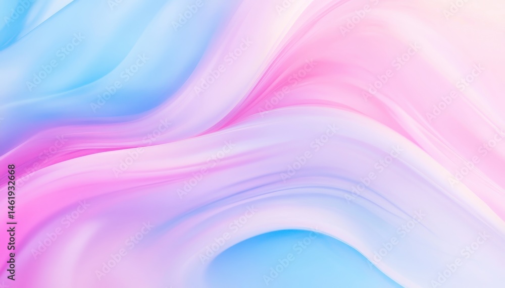 Poster abstract swirl of pink blue and white texture background gradient wallpaper with smooth flowing curv