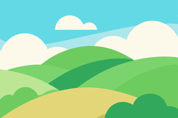 landscape with hills and sky